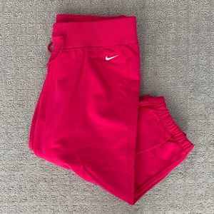 Pink Nike Cropped Sweats